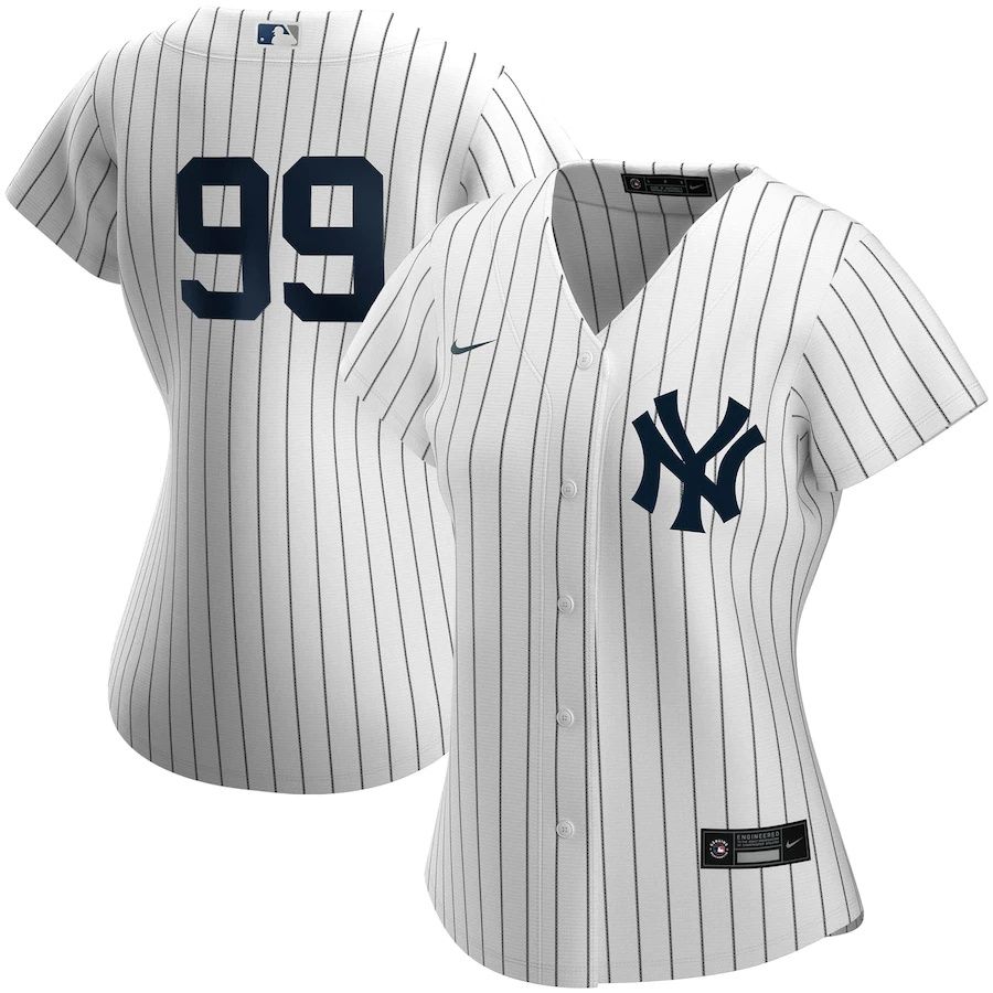 Womens New York Yankees #99 Aaron Judge Nike White Home Replica Player MLB Jerseys